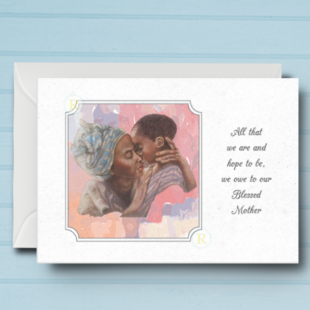 Black Mother's Day Card - Blessed Mother